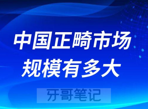 中国正畸市场规模有多大